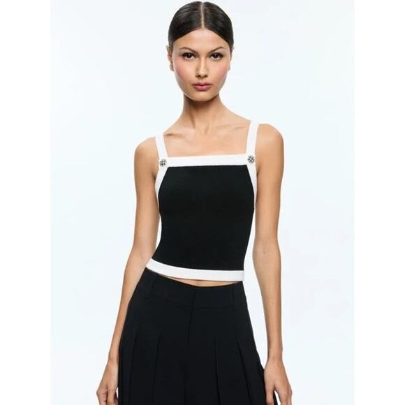 Alice + Olivia Tops - ALICE + OLIVIA Dandi Knit Tank Top Large